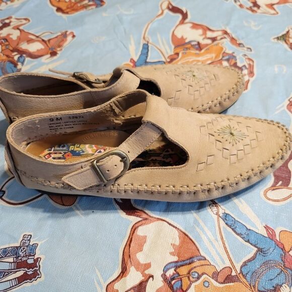 Leather Hush Puppies Mary Jane Sandals NWOT Size 9 - Picture 13 of 13